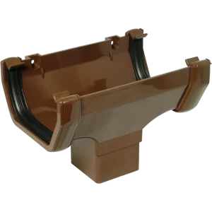 Square Line Gutter Running Outlet Brown