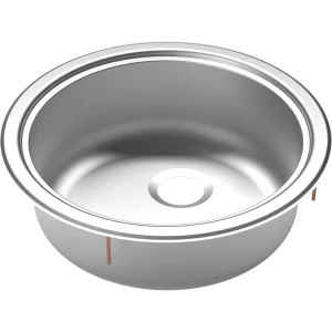 Thetford Stainless Steel Round Bowl inc Fixation Studs